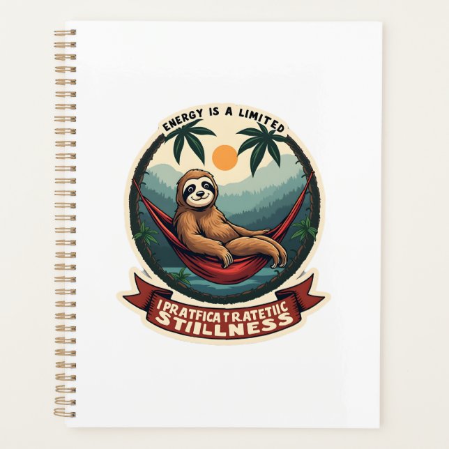 Faultier Dinosaur Vintage Retro-Fahrt Grafik Planer (Vorderseite)
