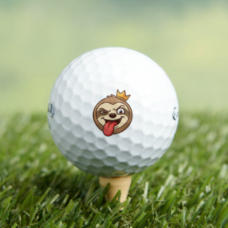 Faultier-Emoji-Golfball - Lustiges Callaway-Gesche Golfball