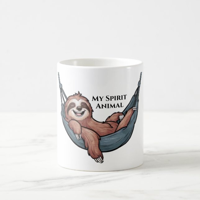 Faultier Entspannung Kaffeetasse (Mittel)