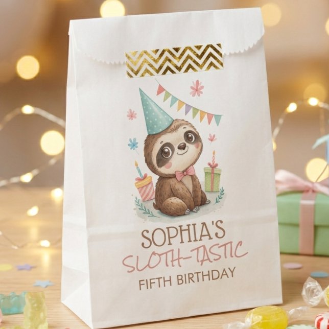 Faultier Faultier-tastische Kindergeburtstag Geschenktütchen (Von Creator hochgeladen)