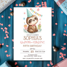 Faultier Faultier-tastischer Kindergeburtstag