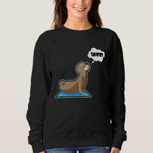 Faultier Faultier Yoga-Übungen Sport Gymnastik Ohm Sweatshirt