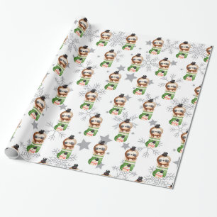 Faultier Feiertage Anpassen Geschenkpapier