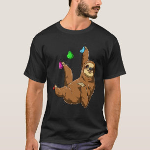 Faultier für Boulderen und Klettern T-Shirt