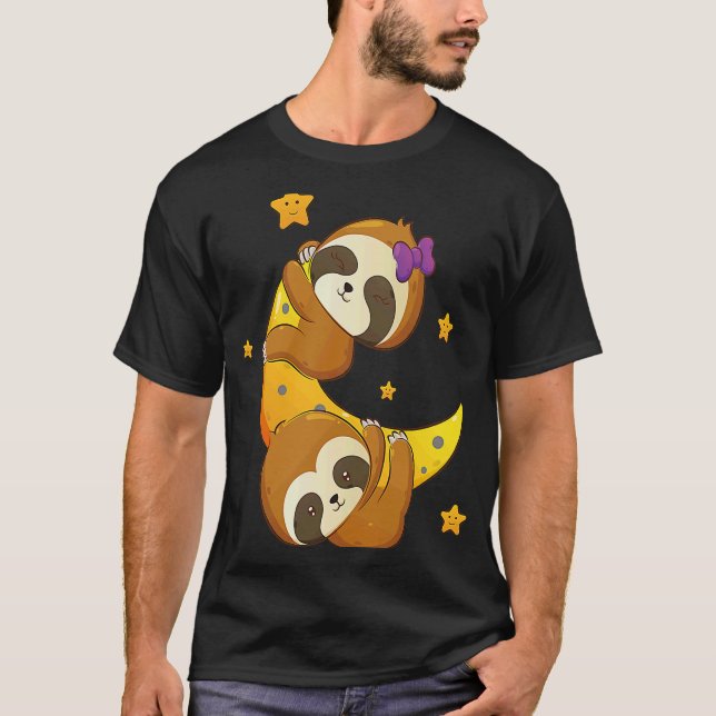 Faultier-Geschwister T-Shirt (Vorderseite)