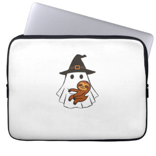 Faultier Halloween Geist Hexenhut Tierliebhaber Ju Laptopschutzhülle