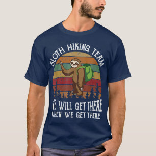 Faultier Hikingeam lustiges Wandergeschenk für Fau T-Shirt