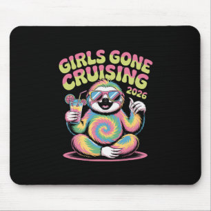 Faultier-Hippie-Mädchen auf Kreuzfahrt 2026 Kreuzf Mousepad