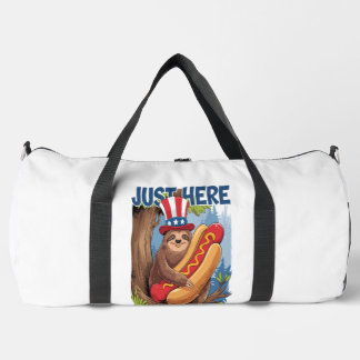 Faultier Hot Dog 4. Juli BBQ Duffle Bag