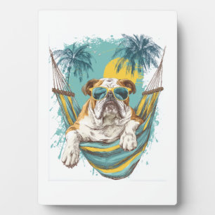 Faultier Hund � Fauler Lustiger Welpe Fotoplatte