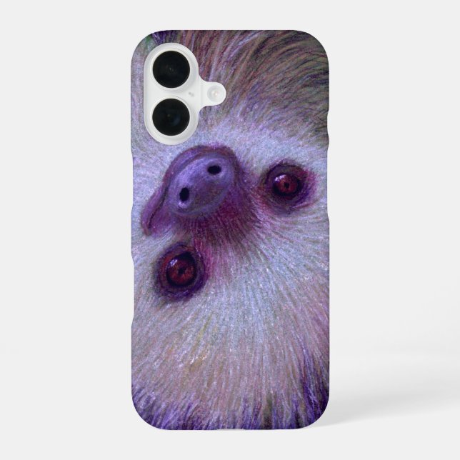 Faultier iPhone 16 Hülle (Rückseite)