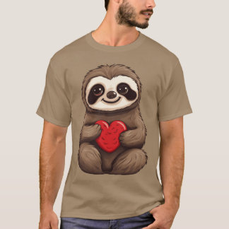 Faultier Liebe Verliebtheit Freundschaft und Valen T-Shirt