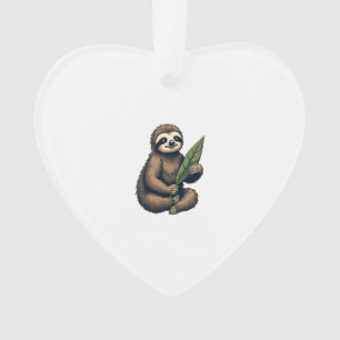 Faultier-Linien-Gravur Klassisches Animal-T-Shirt  Ornament