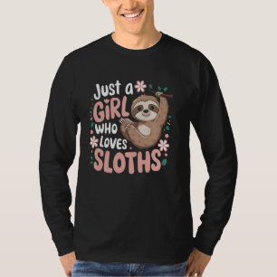 Faultier Mädchen Süße Tierliebhaberin Niedliches D T-Shirt