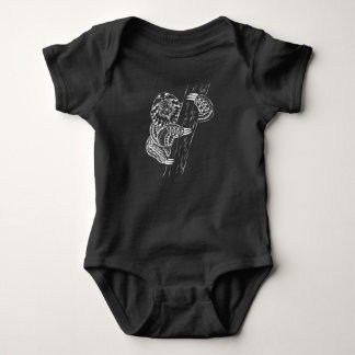 Faultier Maori-Tattoo Polynesisch Stammes-Design V Baby Strampler
