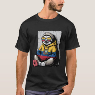 Faultier mit Ecuador-Flagge ecuadorianische Wurzel T-Shirt