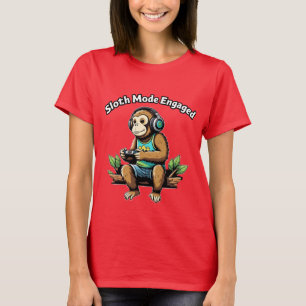 Faultier-Modus Engagiert Lustige Chillige Vibes T-Shirt