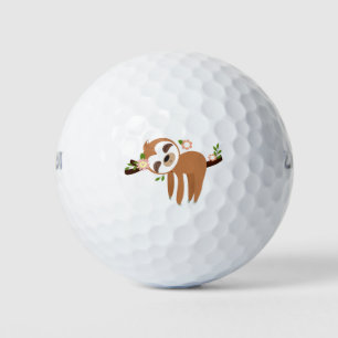 Faultier, niedliches Faultier, Tierdarstellung Golfball