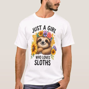 Faultier Nur ein Mädchen das Faultier liebt T-Shirt