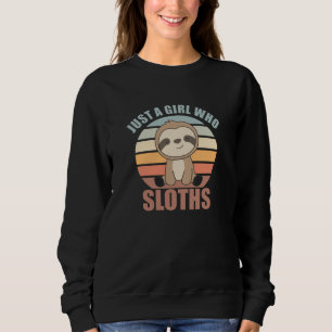 Faultier - Nur ein Mädchen, das Faultiere liebt Sweatshirt