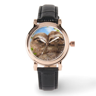 Faultier-Pärchen Armbanduhr