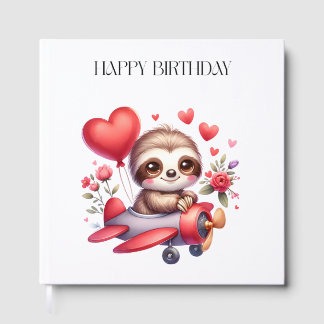 Faultier-Pilot-Geburtstag Gästebuch