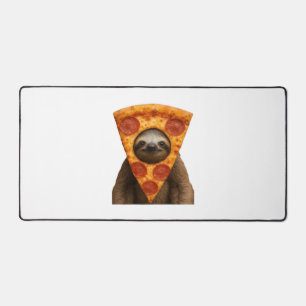 Faultier Pizza lustiger verrückter Streich Meme sü Schreibtischunterlage