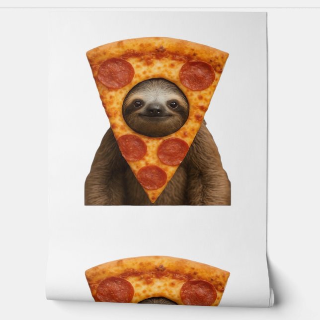 Faultier Pizza lustiger verrückter Streich Meme sü Tapete (Abrollen)
