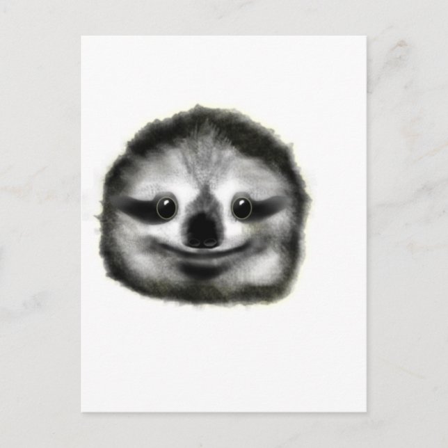 Faultier Postkarte (Vorderseite)