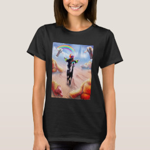 Faultier reitet Alpaka mit Chicken Nuggets und Col T-Shirt