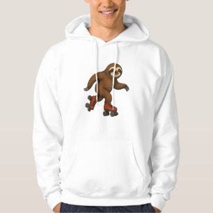 Faultier Rollschuhe Skaten T-Shirt Hoodie