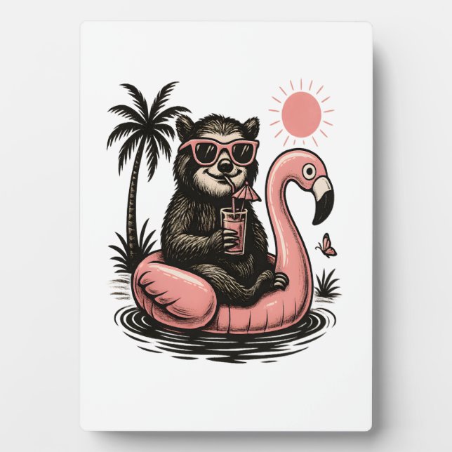 Faultier Sommer Vibes Fotoplatte (Vorderseite)