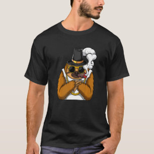 Faultier-Tier raucht Zigaretten im Stil eines Hip- T-Shirt