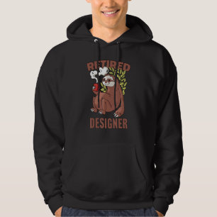 Faultier trinkt Kaffee Ruhestand 46 Hoodie