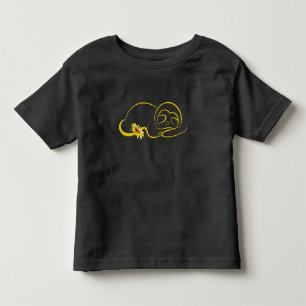 Faultier- und Sonnenblumenfreunde Niedliche, grafi Kleinkind T-shirt