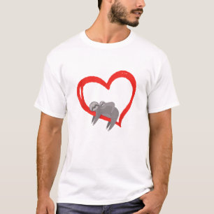 Faultier Valentinstag, Frauen Faultier Valentinsta T-Shirt
