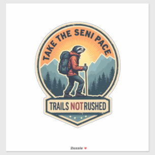 Faultier-Wander-Shirt im Vintage-Stil Lustiges Lan Aufkleber