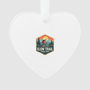 Faultier-Wanderhemd Vintage-Trail-Buddy-Design Ornament
