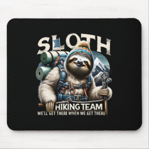 Faultier-Wanderteam Natur-Aktivitäten Liebhaber Fa Mousepad