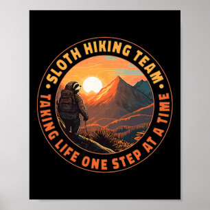 Faultier-Wanderteam nimmt das Leben einen Schritt Poster