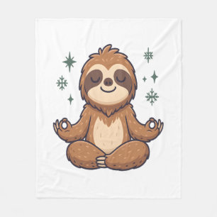 Faultier Yoga Faultier Fleecedecke