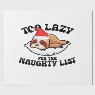 Faultier zu faul für die Ungezogen-Liste, Lustige Geschenkpapier
