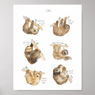 Faultiere Classic  Poster