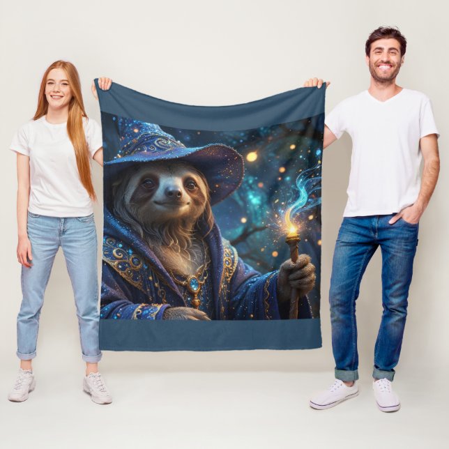 Faultiermagier Fleecedecke (Beispiel)