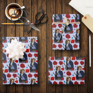 Faun Gehörnter Fae Fantasy Geschenkpapier Set