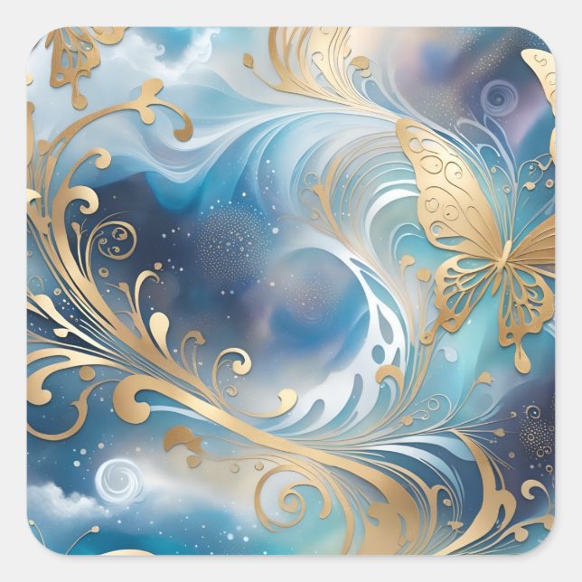 Fauna 1 - 001 quadratischer aufkleber (Vorderseite)