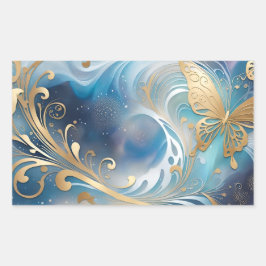 Fauna 1 - 001 rechteckiger aufkleber