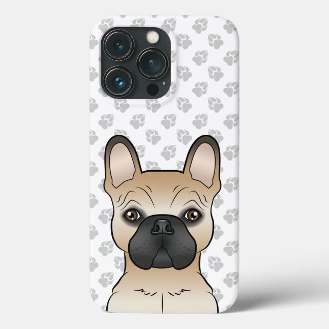 Fauna mit schwarzer Maske Französischer Bulldog Hu Case-Mate iPhone Hülle (Rückseite)
