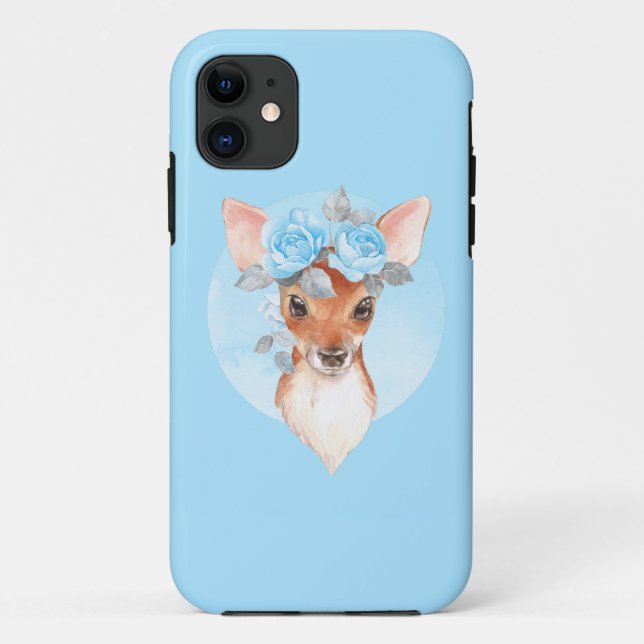 Fauna und blaue Rose Case-Mate iPhone Hülle (Rückseite)