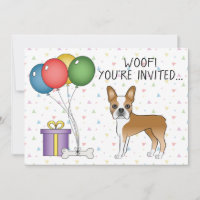 Fauna und White Boston Terrier Niedlich Hund - Geb